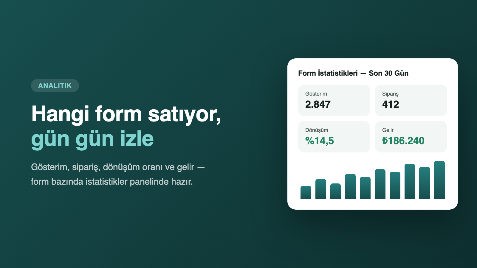 Form istatistikleri paneli
